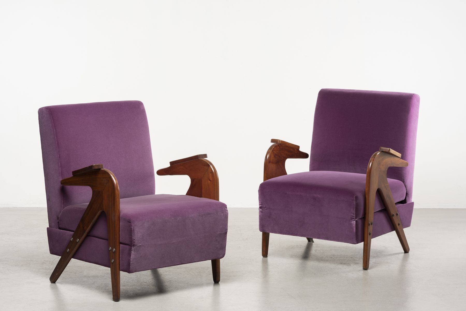 Two reclining armchairs Lina Bo Bardi, Giancarlo Palanti: Studio d'Arte Palma  pic-1