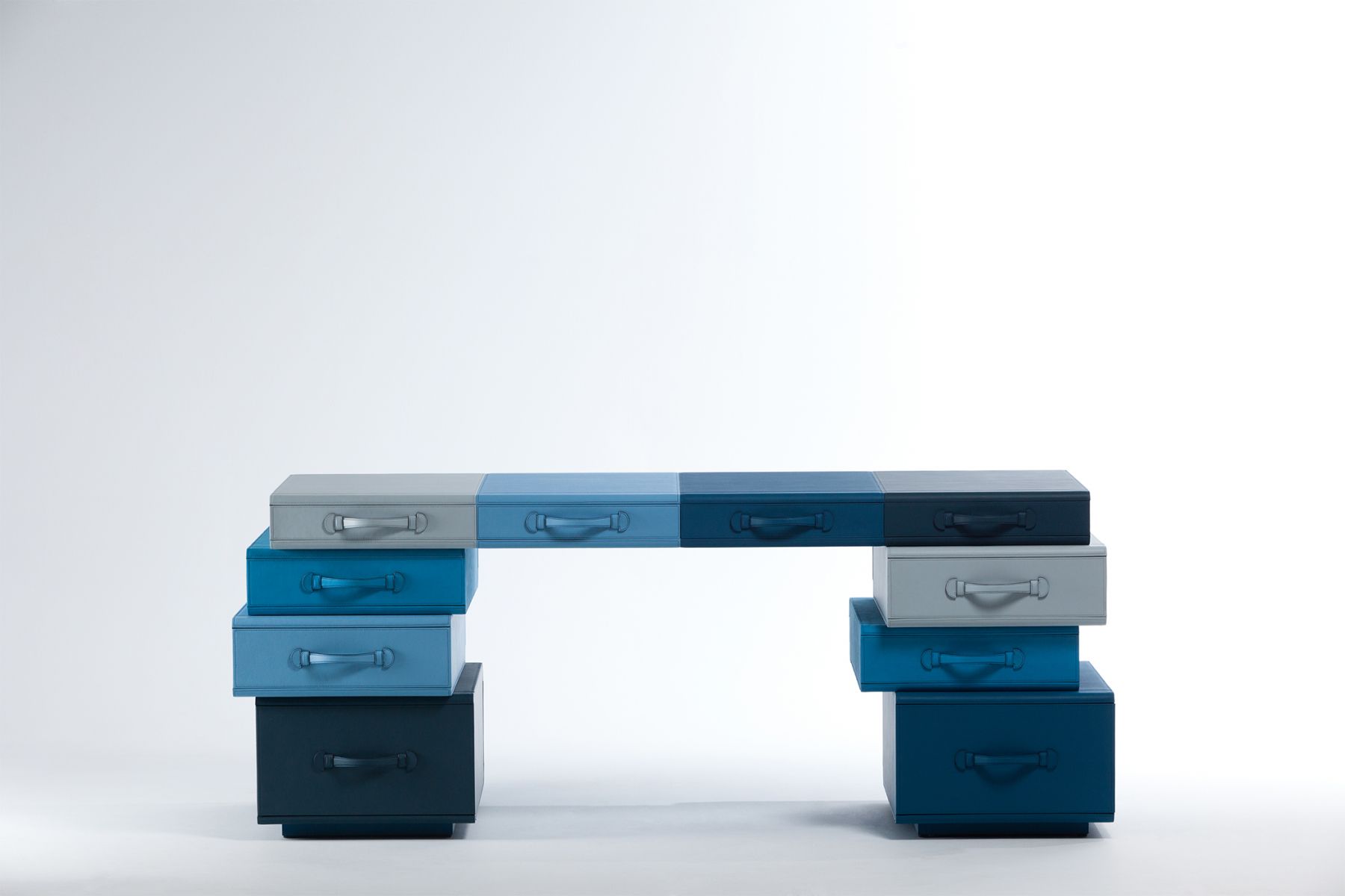 Desk of briefcases Maarten De Ceulaer pic-1