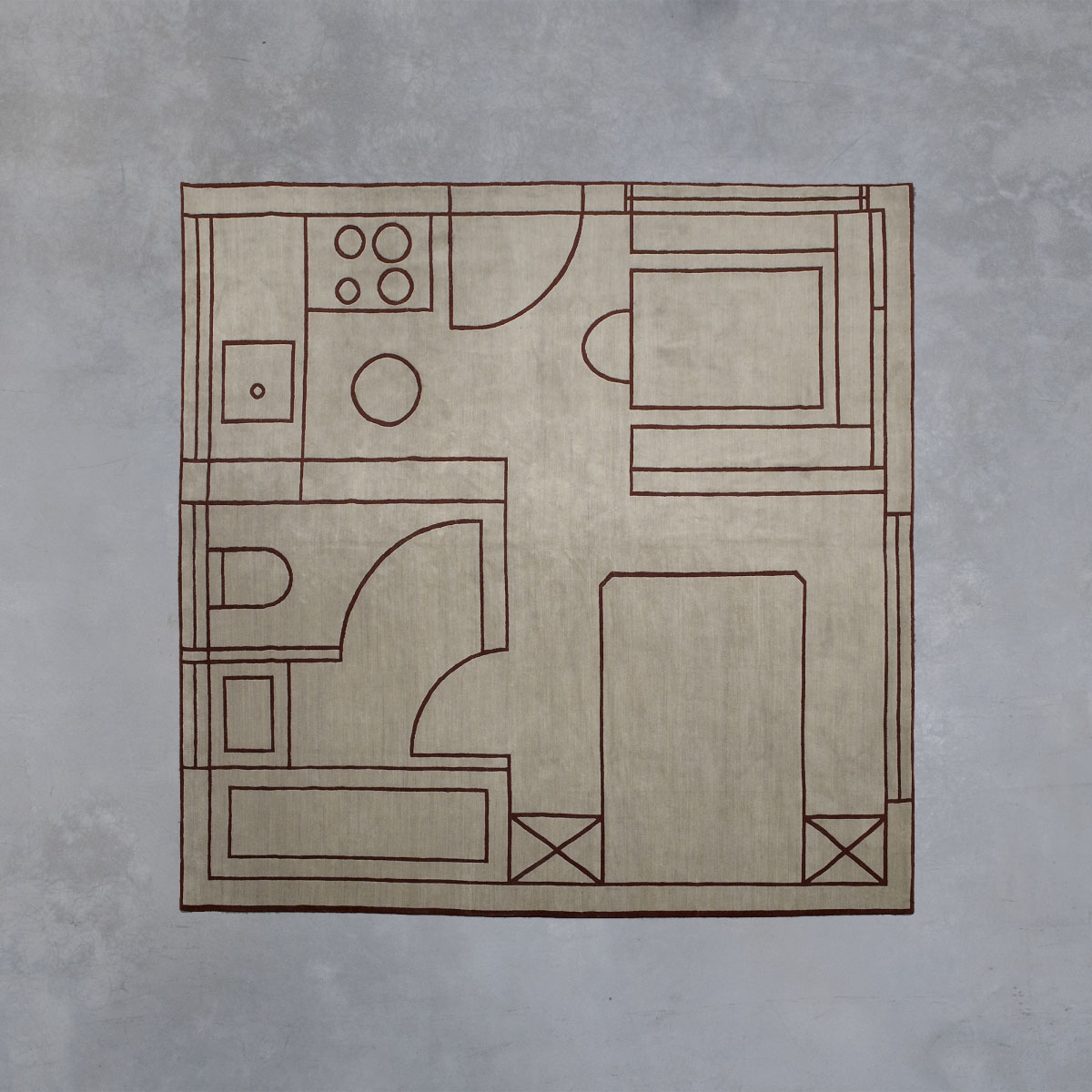 'House Plan' carpet Martino Gamper pic-1