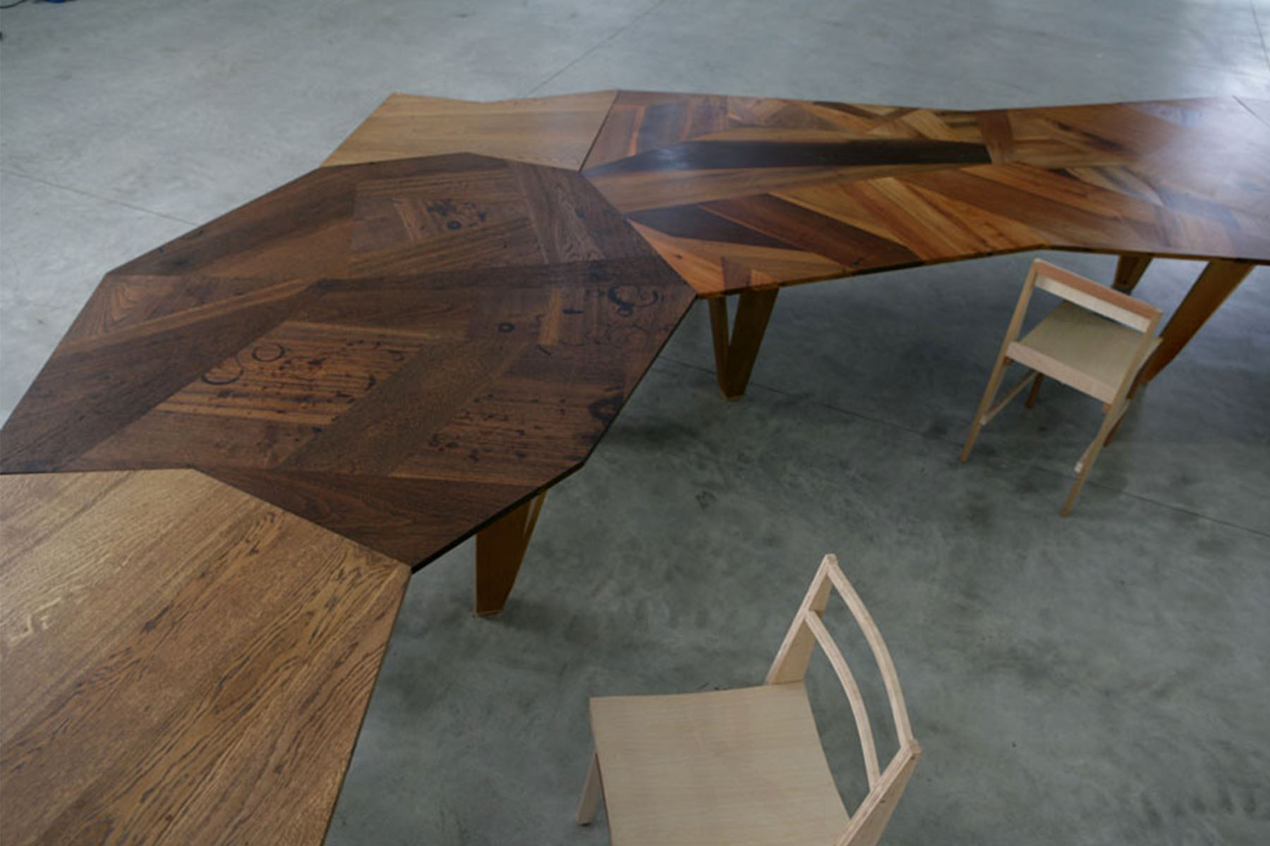 'Total Trattoria' project - 'Off Cut' table Martino Gamper pic-4