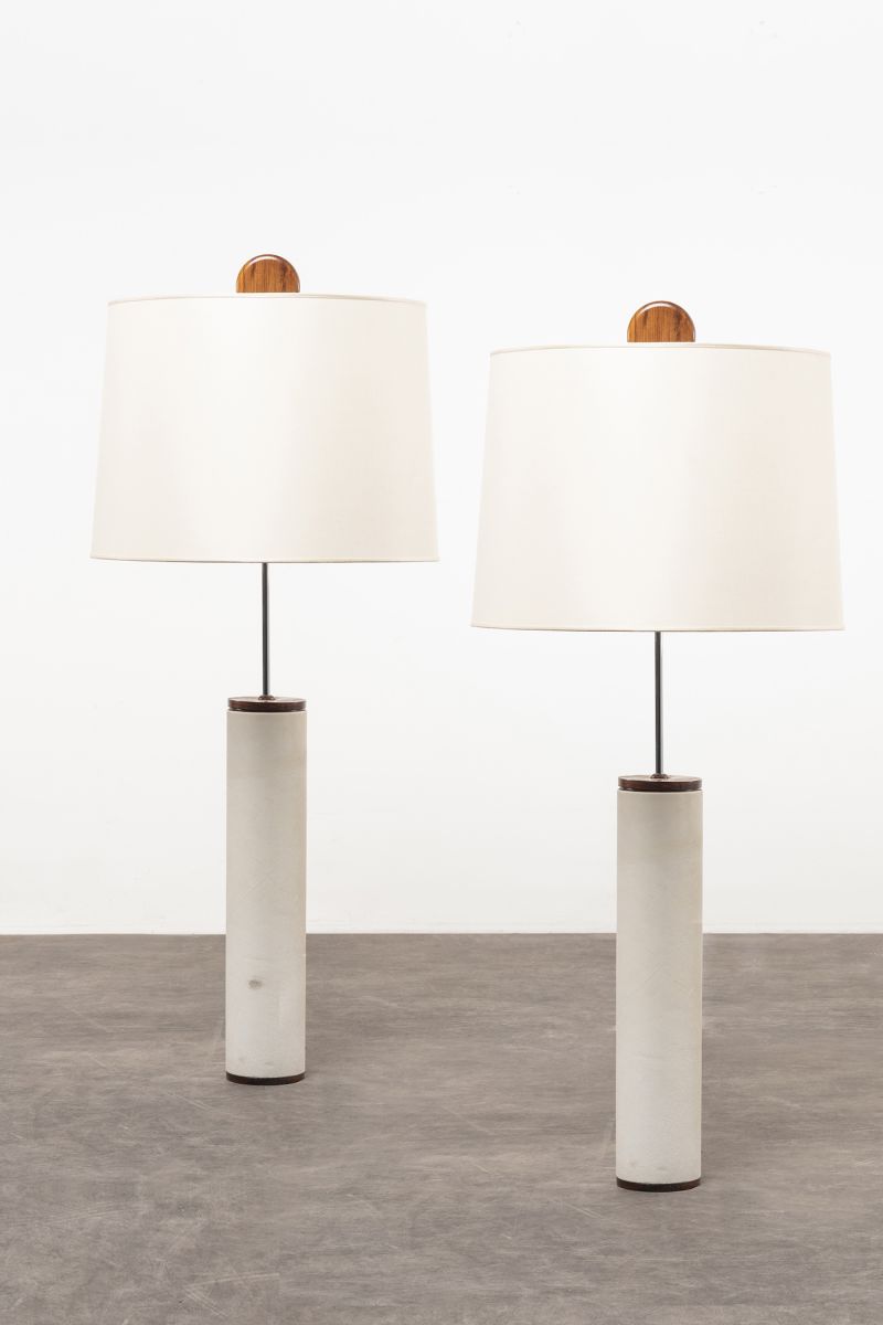 Pair of J. Hirth table lamps Sergio Rodrigues pic-1