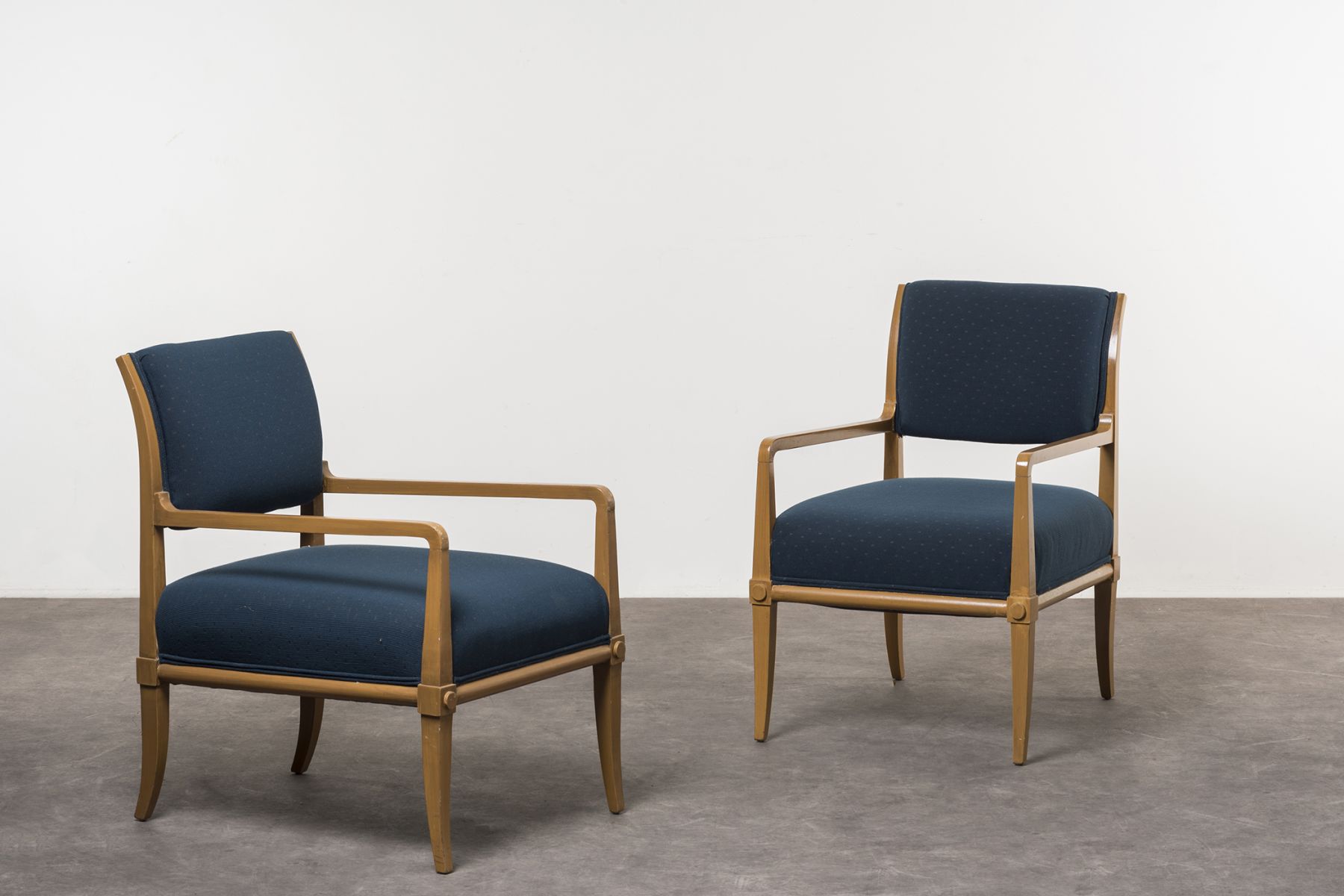 Pair of lounge armchairs Tommi Parzinger pic-1