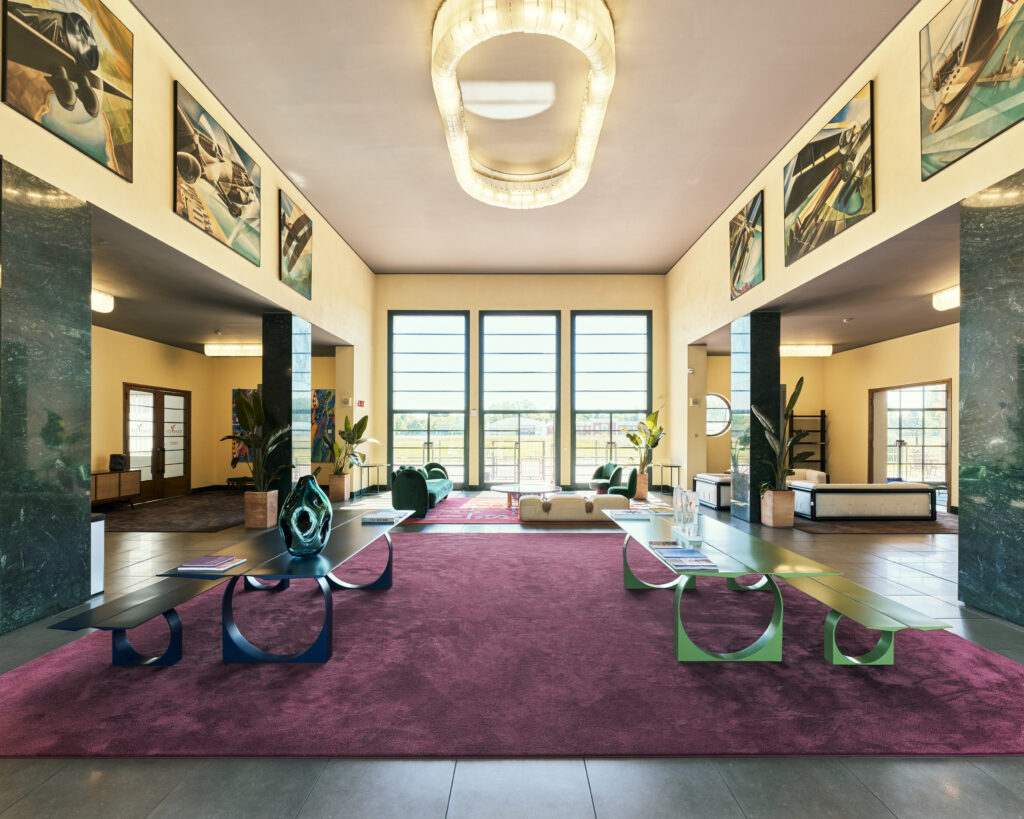 Nilufar exhibition at Nicelli Airport