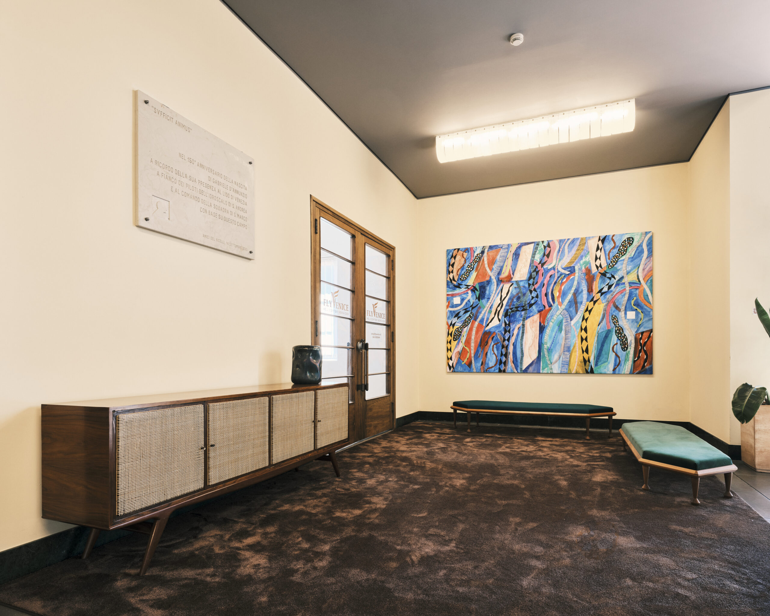 Nilufar exhibition at Nicelli Airport